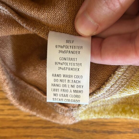 Easel Fall Modern Diagonal Color Block Soft Long Sleeve Sweater - Picture 10 of 15